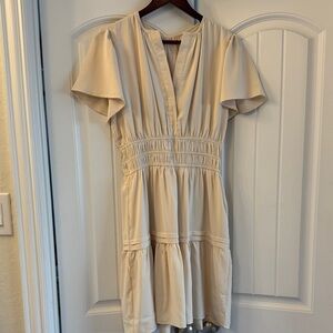 Amazon Cream Mini Dress